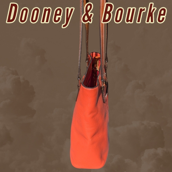 Bundle, Pebbled Leather Small Lexington in Orange & Continental Wallet in Grey